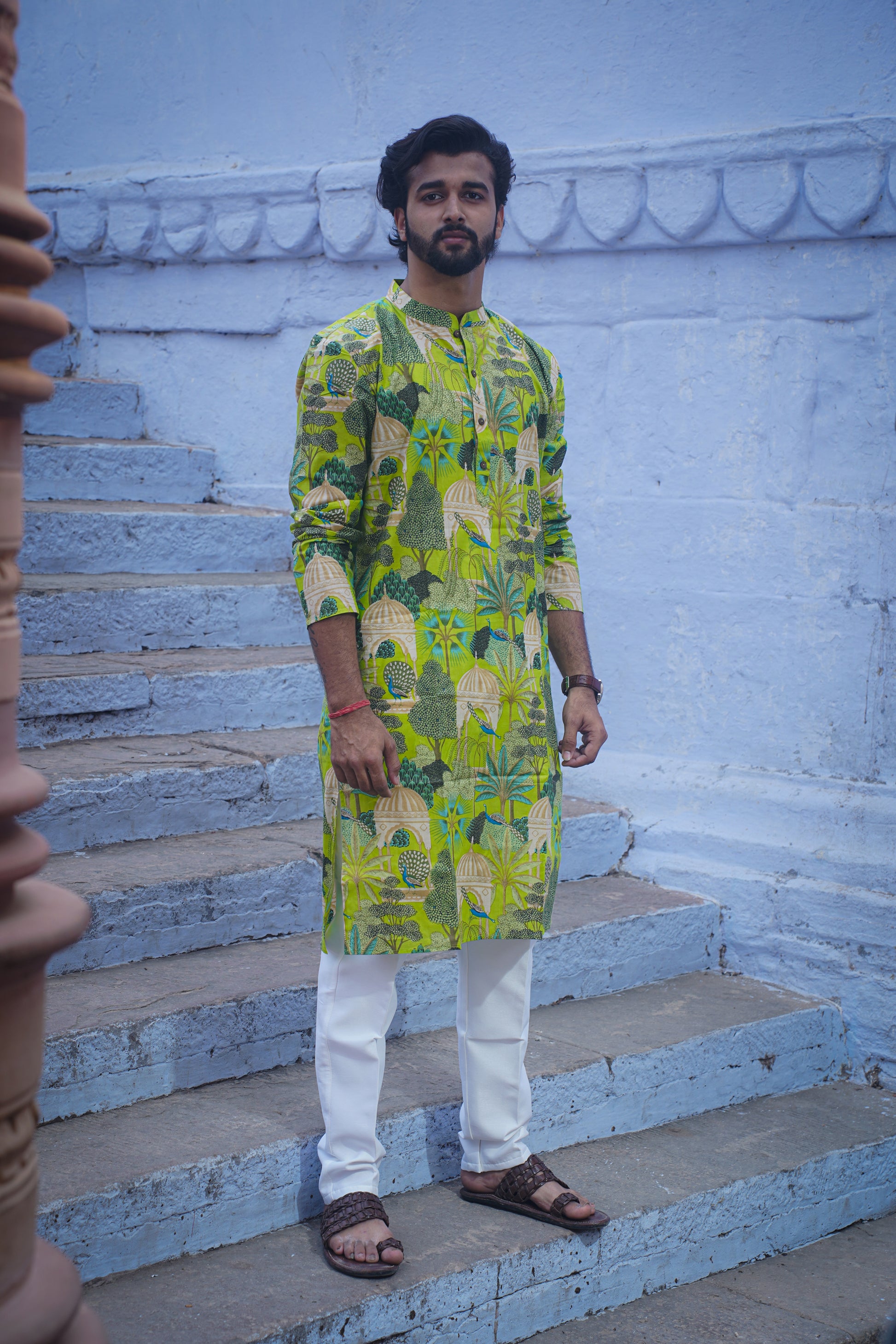 Peacock Green Kurta