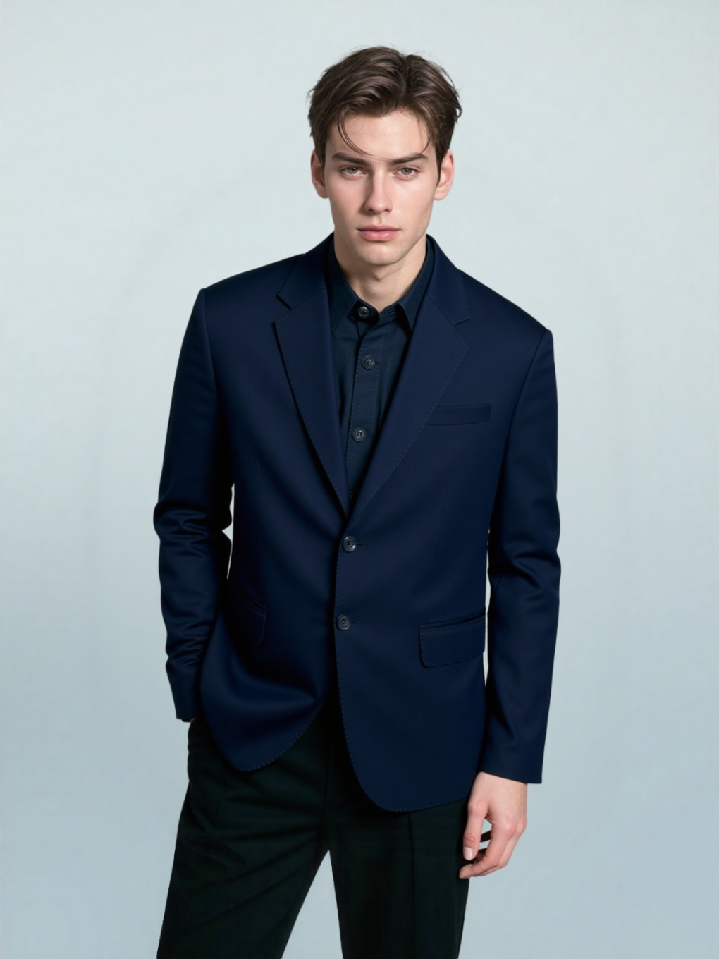Navy Blue Classic Jacket