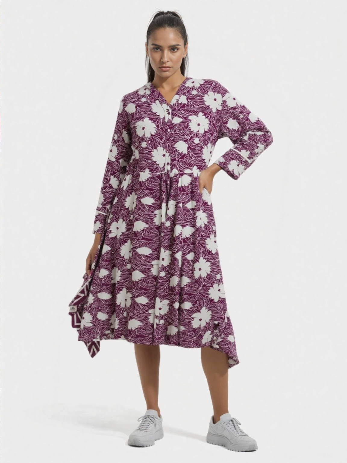 Printed Flora Dress