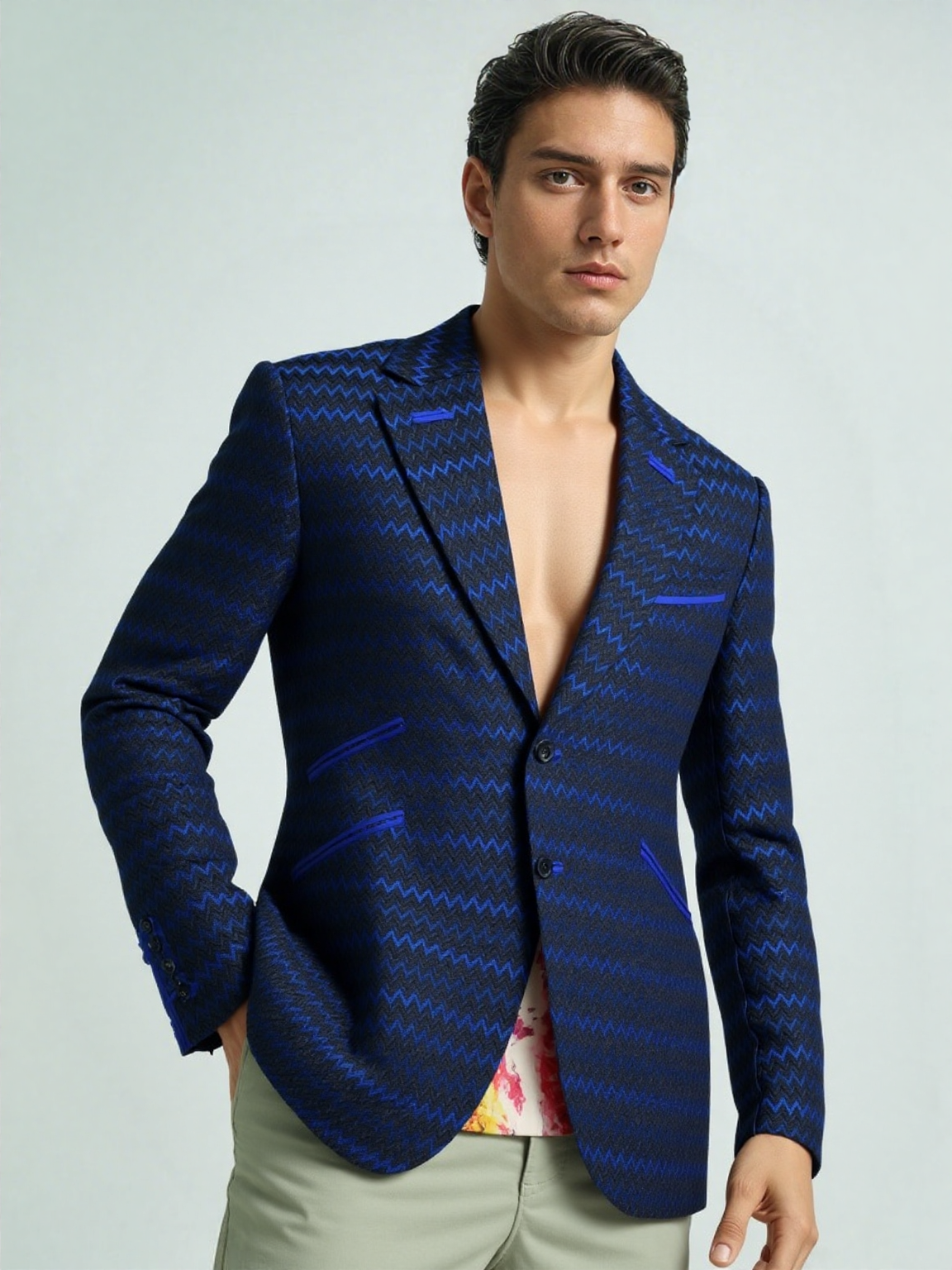 Classic Texture Blue jacket