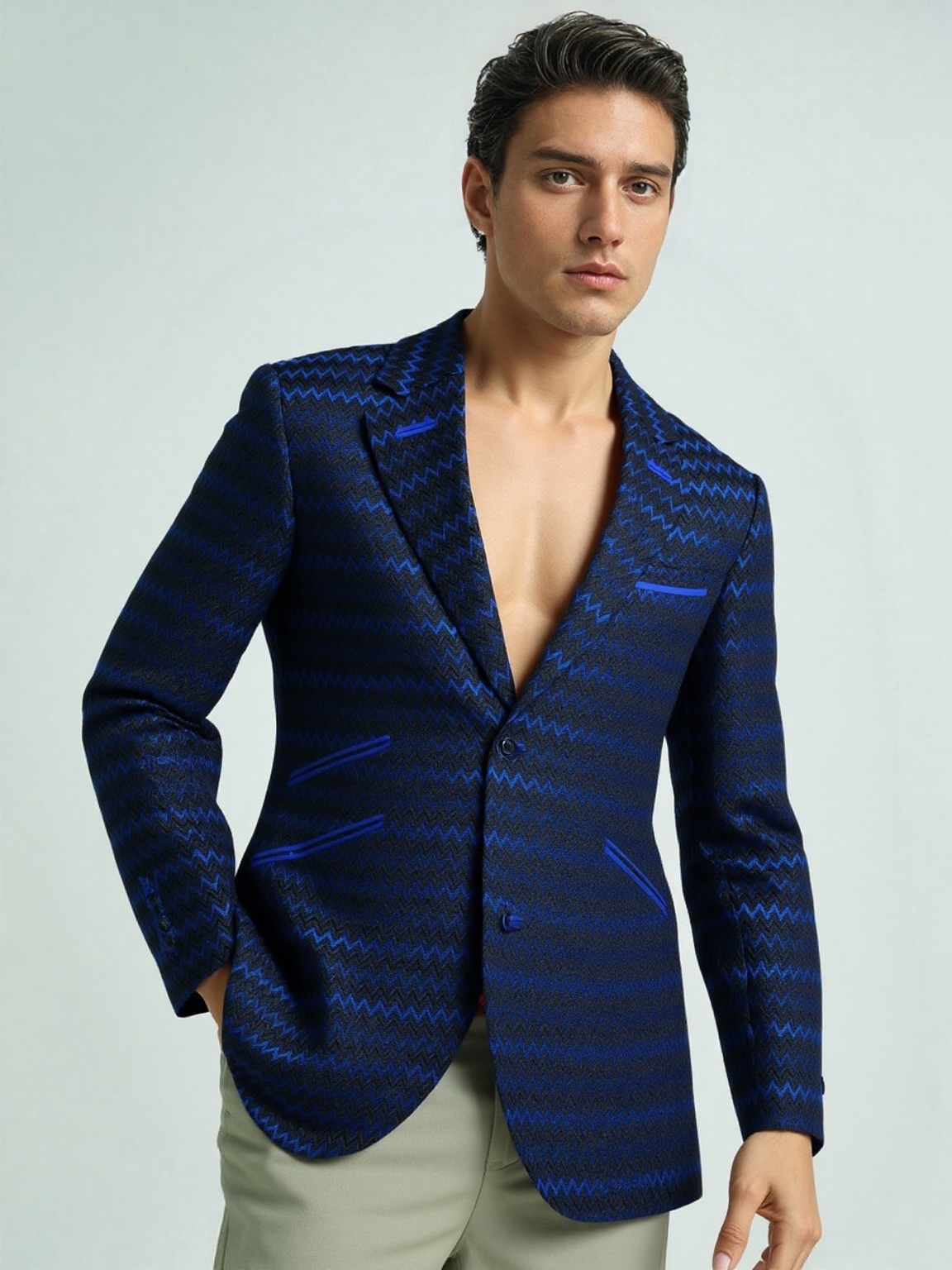Classic Texture Blue jacket