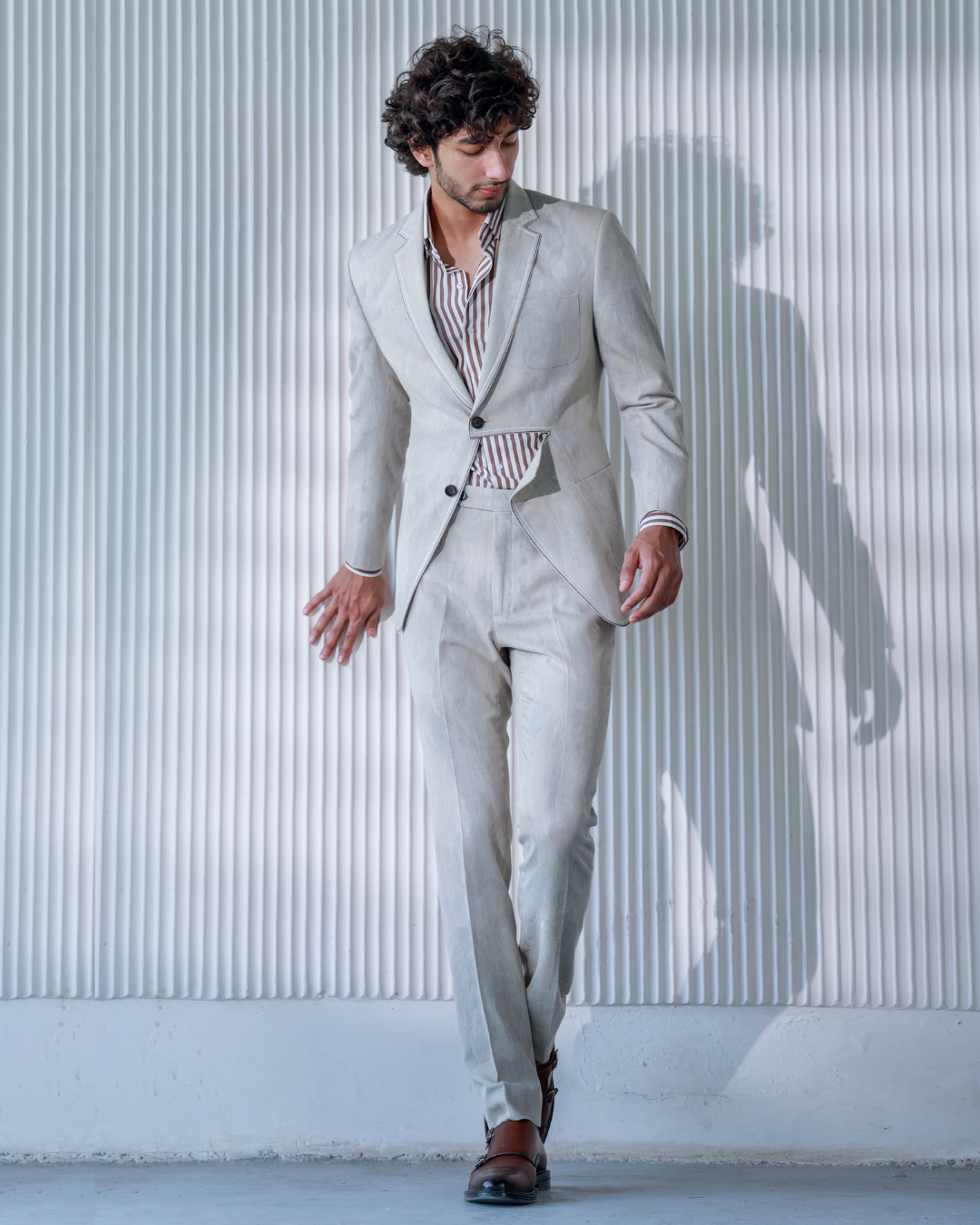 Denim Edge Tailored Set