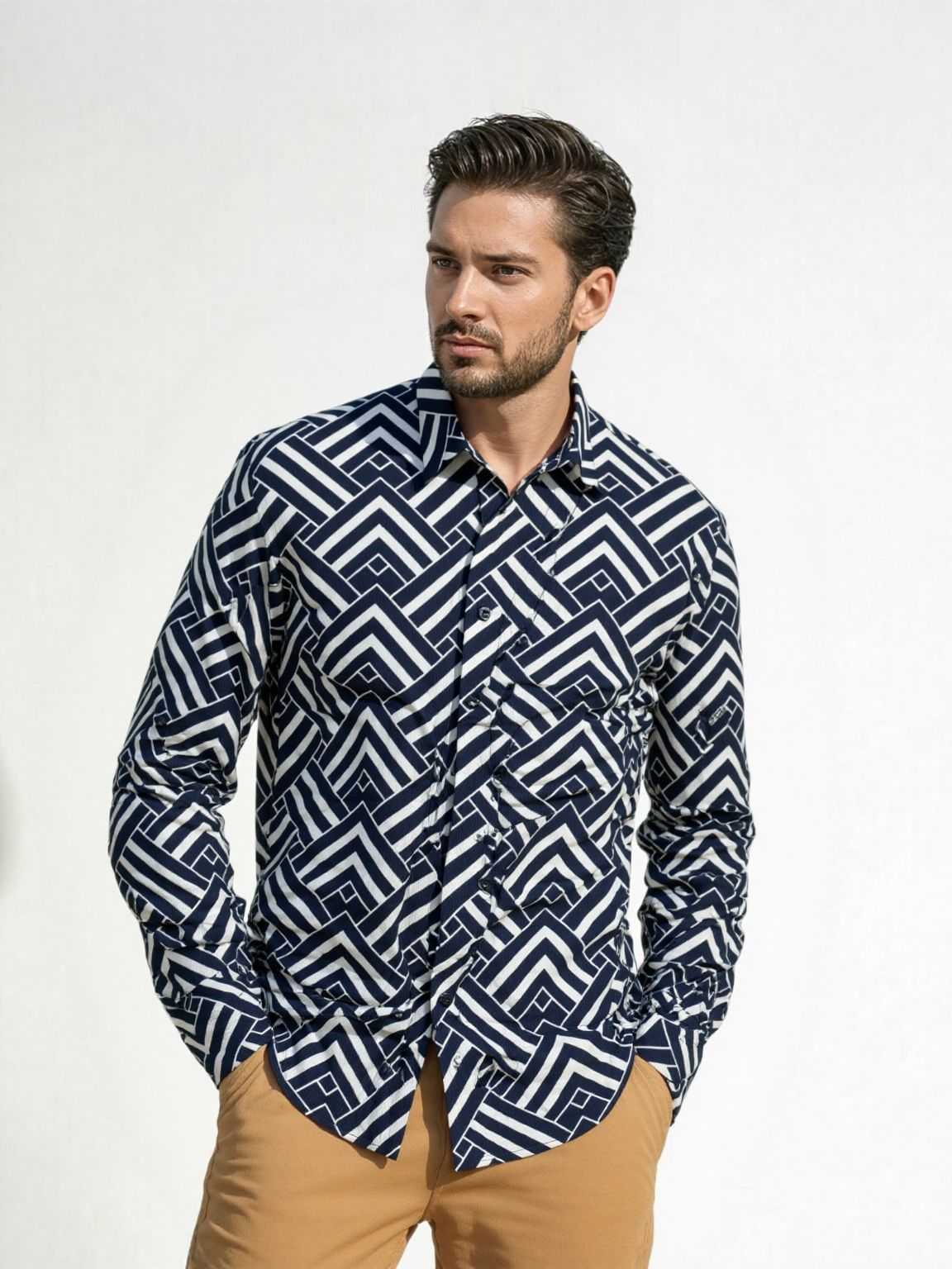 Geometric Pattern Shirt