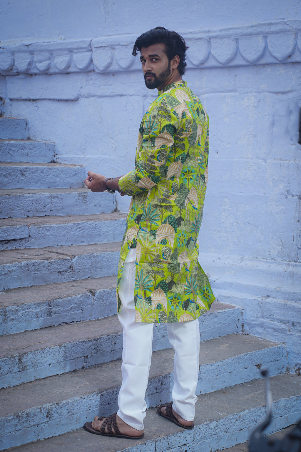 Peacock Green Kurta