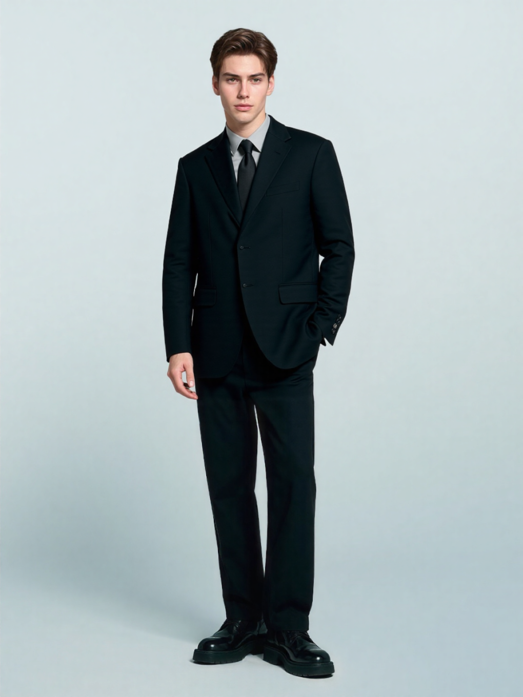 Black Regular Formal Jacket