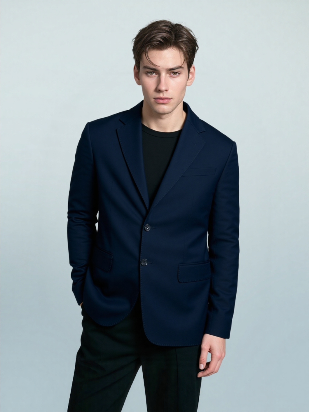 Navy Blue Classic Jacket