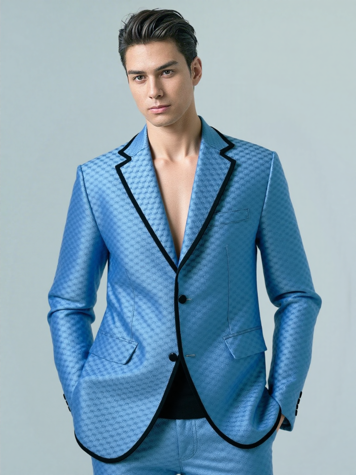 Deep Blue Detail Jacket