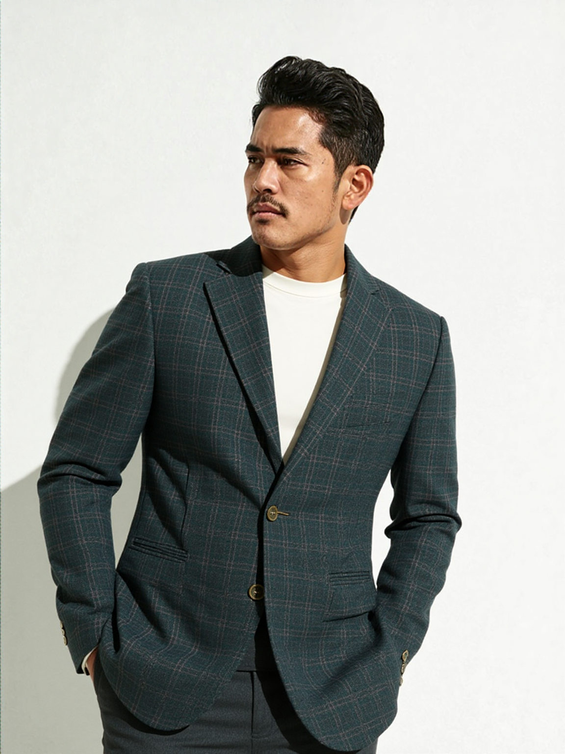 Greenish Italian Stripe Jacket