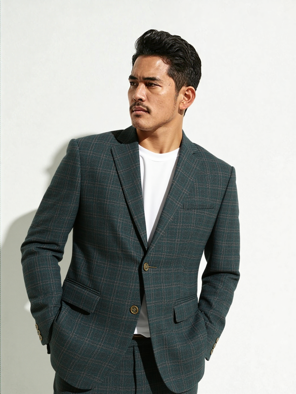 Greenish Italian Stripe Jacket