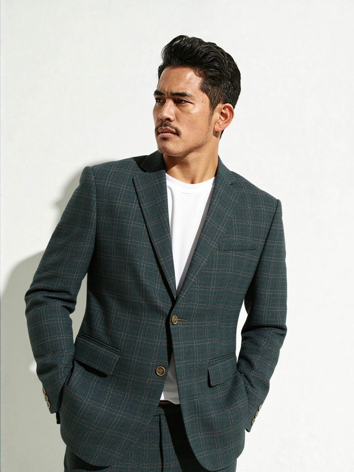 Greenish Italian Stripe Jacket