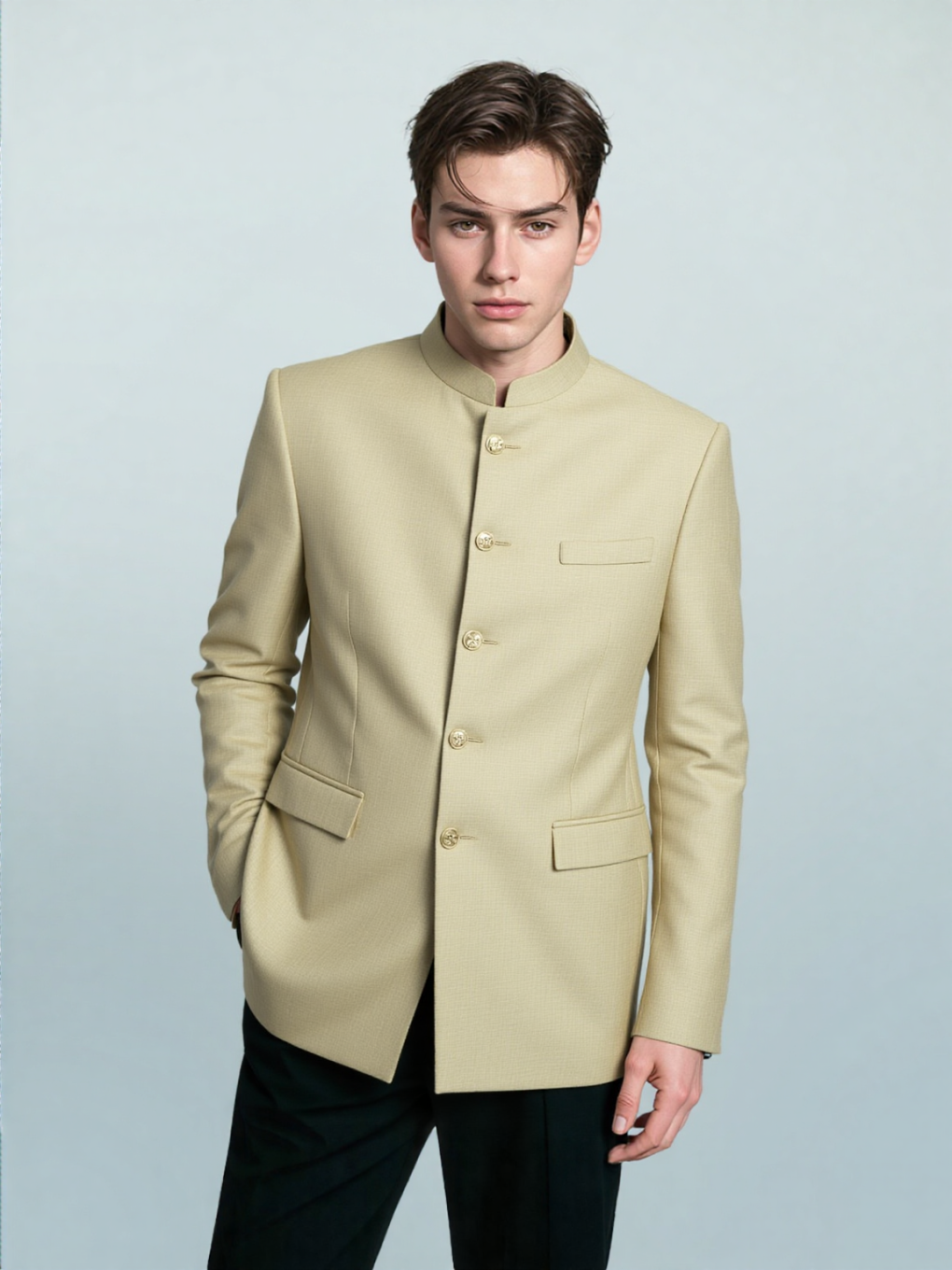 Classic Yellow bandhgala