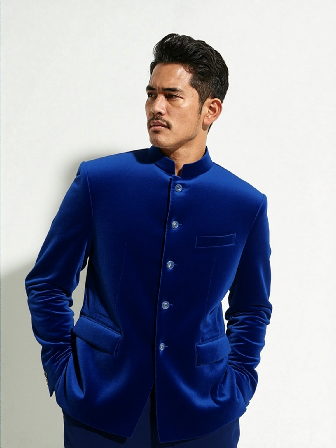 Velvet Sapphire Bandhgala